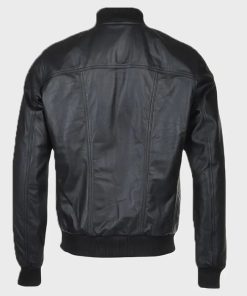 Mens Slim Fit Black Leather Jacket