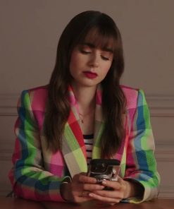 Emily In Paris S03 Emily Cooper Multicolor Blazer