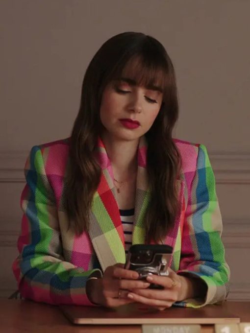Emily In Paris S03 Emily Cooper Multicolor Blazer