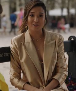 Emily in Paris S03 Ashley Park Golden Blazer