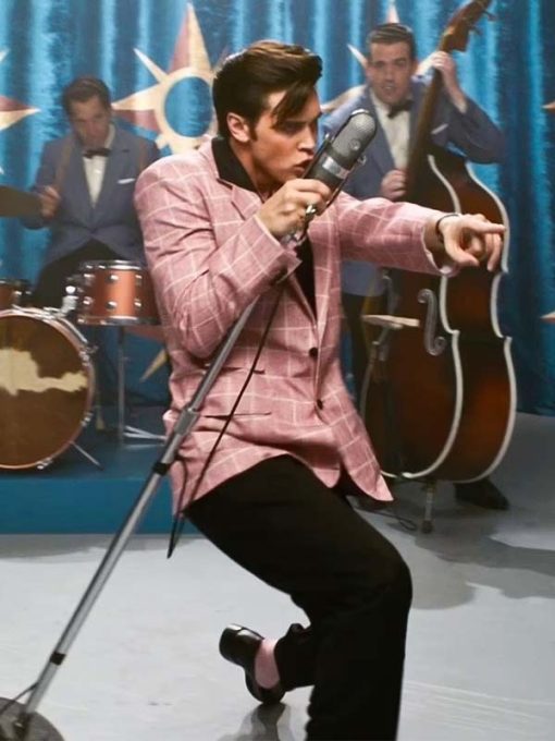 Elvis 2022 Austin Butler Pink Suiting Blazer