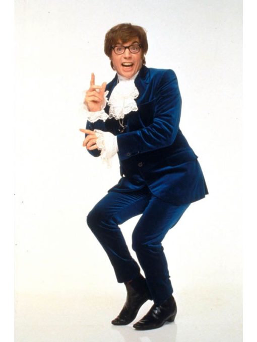 Austin Power Blue Velvet Suit For Men
