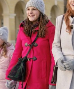 Summer Olson Christmas In Vienna Allegra Tinnefeld Red Hooded Coat