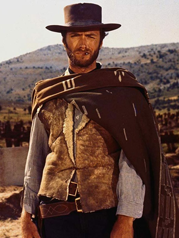 Clint Eastwood Spaghetti Western Brown Shearling Vest