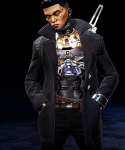 Apex Legends 3 Crypto The Hired Gun Mid-Length Black Coat
