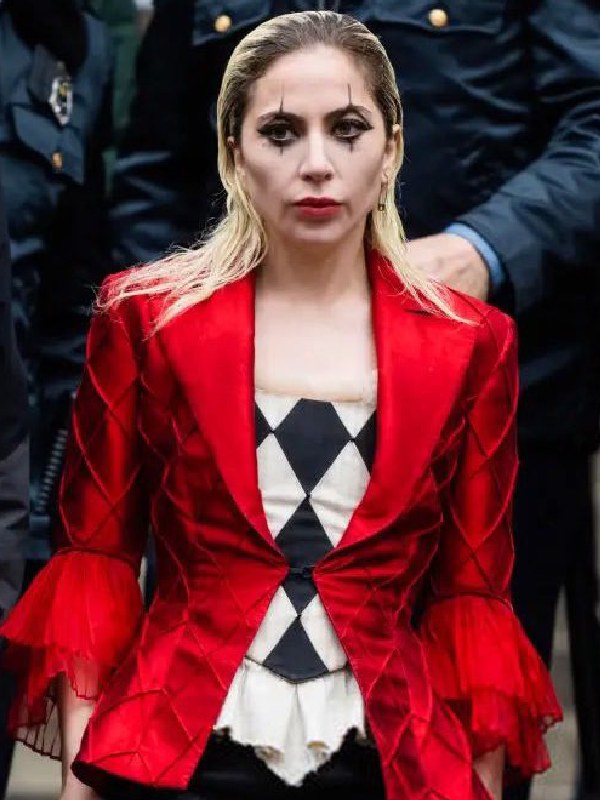 Joker 2 Lady Gaga Red Blazer Texas Jackets