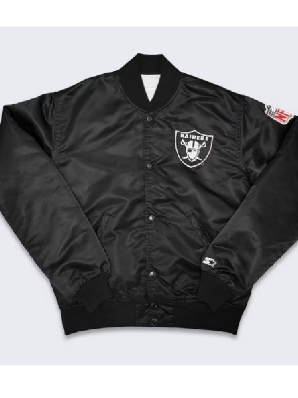 Los Angeles Raiders NFL Black Bomber Jacket | Texas Jackets