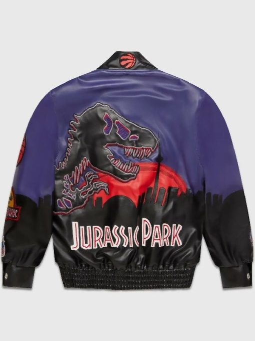 OVO Jurassic Park Varsity Purple Jacket