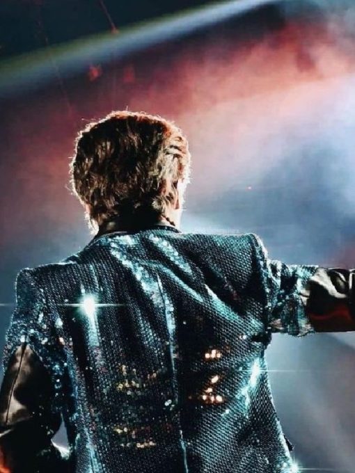 Tobias Forge Cardinal Copia Blue Sequin Jacket