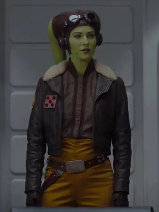 Mary Elizabeth Winstead Ahsoka 2023 Hera Syndulla Leather Jacket