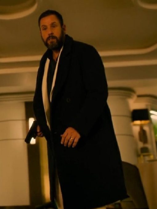Murder Mystery 2 Nick Spitz Black Wool Coat