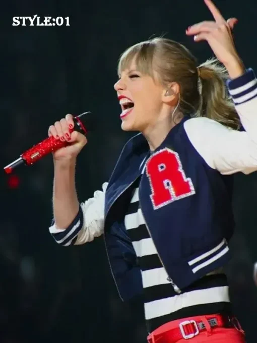 Taylor Swift 22 Concert Letterman Blue Jacket