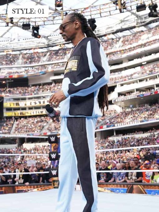 Wrestlemania 39 Snoop Dogg Blue & Black Tracksuit