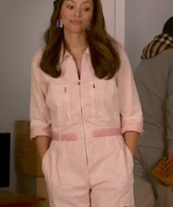 Amber Stevens West Run The World S02 Pink Jumpsuit