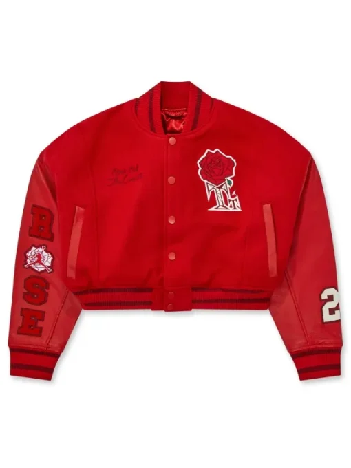 Teyana Taylor Jordan Cropped Varsity Jacket
