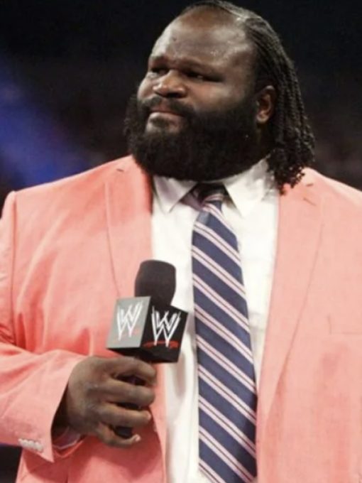 WWE Mark Henry Salmon Pink Jacket