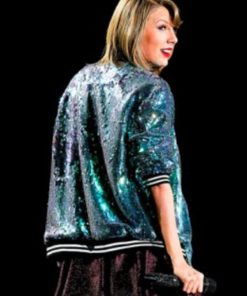 American Singer Taylor Swift Ombre Sequin Jacket