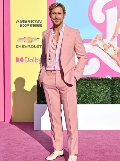 Barbie LA Premiere 2023 Ryan Gosling Pink Suit
