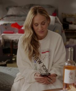 Carrie Bradshaw And Just Like That S02 New York White Sweatshirt