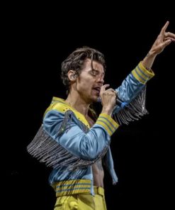Harry Styles Love On Tour 2023 Warsaw Yellow & Silver Jacket