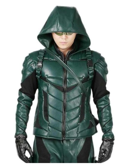 Oliver Queen Arrow Leather Jacket