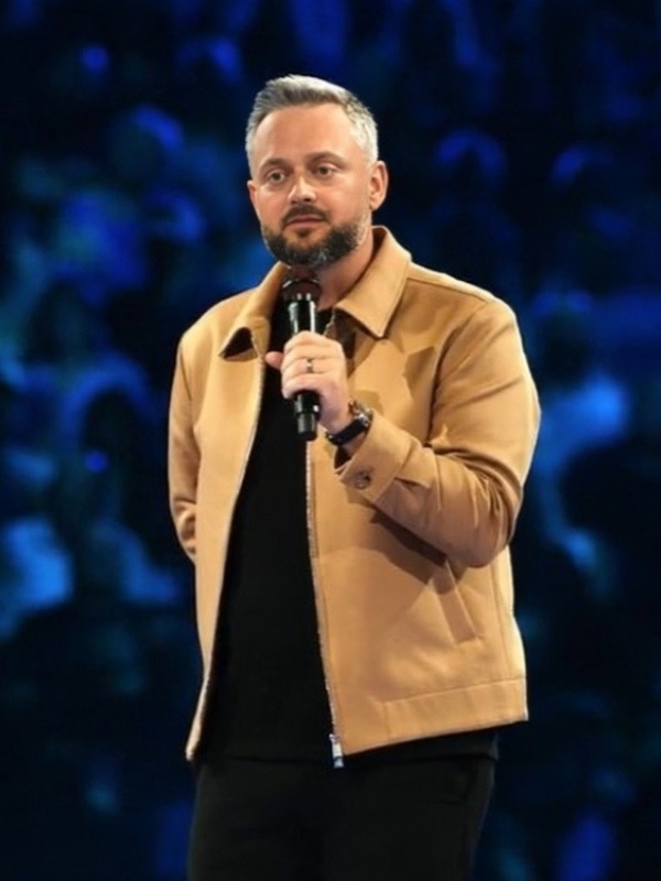 Shop Your Friend, Nate Bargatze Brown Jacket Texas Jackets